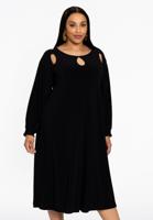 Yoek Jurk cut-out | Zwart | Maat 42/44