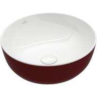 Villeroy & Boch Artis opzetwastafel - 43cm - rond bordeaux 417943bcs9
