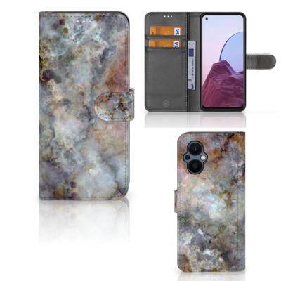 OPPO Reno 8 Lite | OnePlus Nord N20 | Bookcase | Marmer Grijs