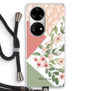 Sweet heaven geometrics: Huawei P50 Pro Transparant Hoesje met koord