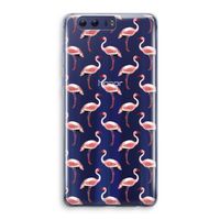 Flamingoprint groen: Honor 9 Transparant Hoesje