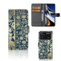 Xiaomi Poco X4 Pro 5G Hoesje Beige Flowers | Portemonnee hoesje