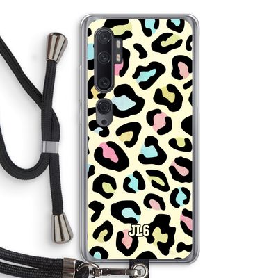 Leopard pattern: Xiaomi Mi Note 10 Pro Transparant Hoesje met koord