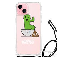 iPhone 15 Plus Stevig Bumper Hoesje Cactus Poo