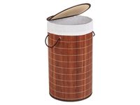 Wenko Waskist »Bamboo«, 55 l inhoud, met katoe (Donkerbruin)