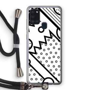 Pop Art #4: Samsung Galaxy A21s Transparant Hoesje met koord