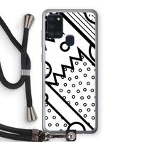 Pop Art #4: Samsung Galaxy A21s Transparant Hoesje met koord
