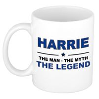 Harrie The man, The myth the legend cadeau koffie mok / thee beker 300 ml   -