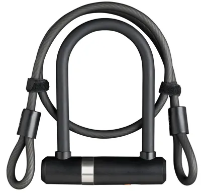 Beugelslot Axa Newton Mini Pro + kabel 100/10 - zwart