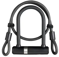 Beugelslot Axa Newton Mini Pro + kabel 100/10 - zwart