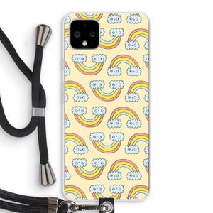 Regenboog: Pixel 4 XL Transparant Hoesje met koord