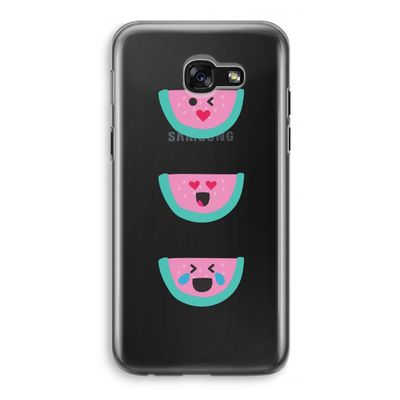 Smiley watermeloen: Samsung Galaxy A5 (2017) Transparant Hoesje