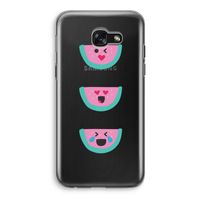 Smiley watermeloen: Samsung Galaxy A5 (2017) Transparant Hoesje