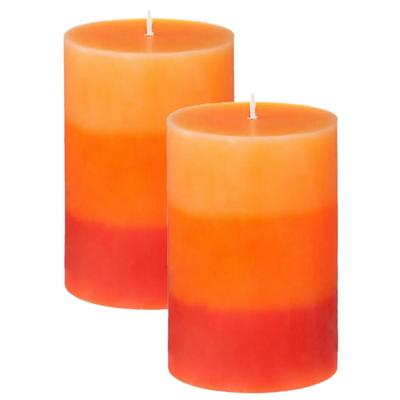 Geurkaars Nina - 2x stuks - Tropisch fruit - 45 branduren - 7 x 10 cm