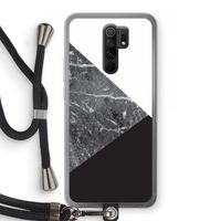 Combinatie marmer: Xiaomi Redmi 9 Transparant Hoesje met koord