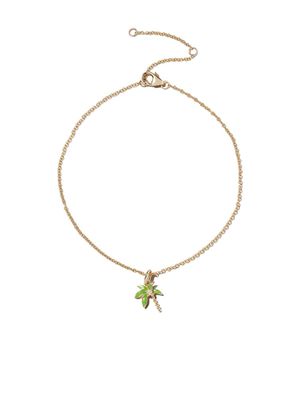 Yvonne Léon bracelet cheville en or 9ct orné de diamants