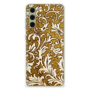 Siliconen Hoesje Samsung Galaxy S21FE Barok Goud