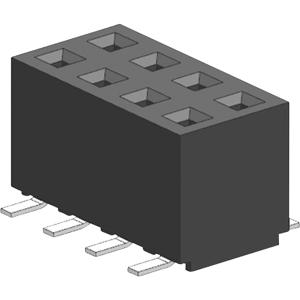 Molex 873401424 Female header, inbouw (standaard) Totaal aantal polen: 14 Rastermaat: 2 mm Inhoud: 1 stuk(s) Tube