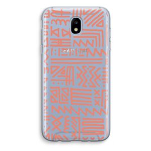 Marrakech Pink: Samsung Galaxy J5 (2017) Transparant Hoesje