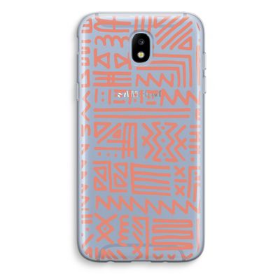 Marrakech Pink: Samsung Galaxy J5 (2017) Transparant Hoesje