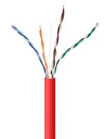 UTP Cat5E Lan-kabel (CCA) stug, 305 meter - Rood - thumbnail