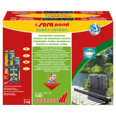 Sera Pond Super Carbon 2kg voor Kristalhelder Vijverwater - Zuivering & Entgiftiging