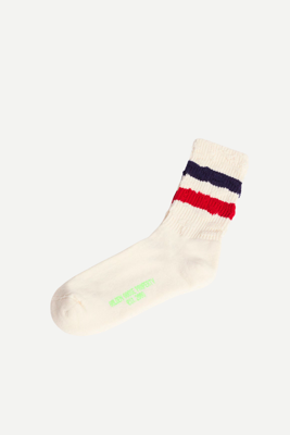 Golden Goose sokken GUP00883.P000488.81239 old white/navy/green fluo