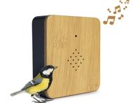 QLT Vogelhuisje met geluid bewegingssensor - hout