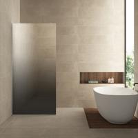 Wiesbaden Inloopdouche 120x200 cm - Nano Coating - Spiegelrook naar Helder Glas