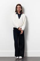 Nuri wrap pullover - ecru - 13400