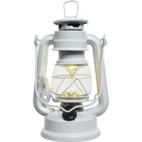 Witte camping lantaarn 25 cm LED licht - Lantaarns - thumbnail