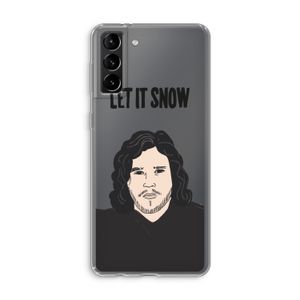 Let It Snow: Samsung Galaxy S21 Plus Transparant Hoesje