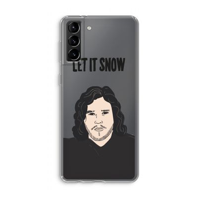 Let It Snow: Samsung Galaxy S21 Plus Transparant Hoesje