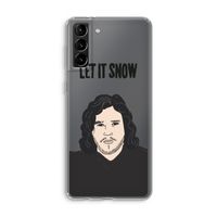 Let It Snow: Samsung Galaxy S21 Plus Transparant Hoesje