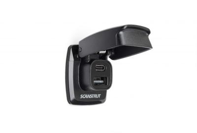 Scanstrut Flip Pro Usb-a En Usb-c Aansluiting 12/24v Default