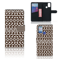 Alcatel 1S (2021) Telefoon Hoesje Aztec Brown - thumbnail