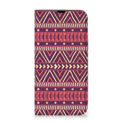 iPhone 13 Pro Max | Hoesje met Magneet | Aztec Paars