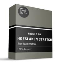 Hoeslaken Katoen Jersey Stretch Truffel 190x200 Cm Gezien Op TV & Ademend Fresh And Co - Dekbed-Discounter.nl