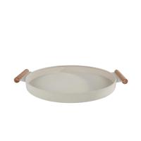 Dienblad Ray beige metaal 42x36x3cm