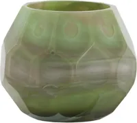 Light & Living theelichthouder glas eliza 10x9cm groen
