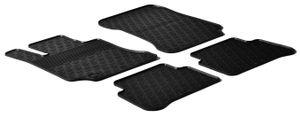 Rubbermatten passend voor Mercedes E-Klasse W212 2009-2013 (G-Design 4-delig + montageclips) GL0322