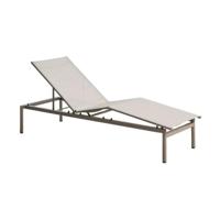 Kave Home Lesina ligbed Taupe/Ecru