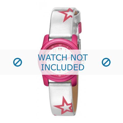 Esprit horlogeband ES000FA4-40ZI / 000FA4 Leder Zilver