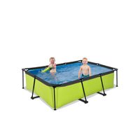 EXIT Lime zwembad 220x150x65cm met filterpomp - groen - thumbnail