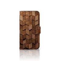 Book Style Case voor Samsung Galaxy S25 Wooden Cubes