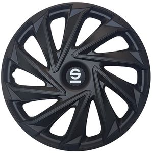 4-Delige Sparco Wieldoppenset Varese 14-inch zwart SP1480BK