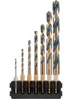 DeWalt Accessoires Houder + Black & Gold HEX-aansluiting | 7 stuks | 2 mm, 3 mm, 4 mm, 5 mm, 6 mm, 8 mm, 10 mm - DT70831-QZ