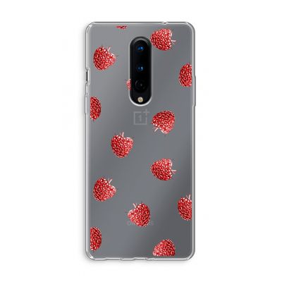 Framboosjes: OnePlus 8 Transparant Hoesje