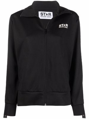 Golden Goose veste zippée à bandes logo - Noir