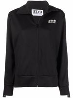 Golden Goose veste zippée à bandes logo - Noir